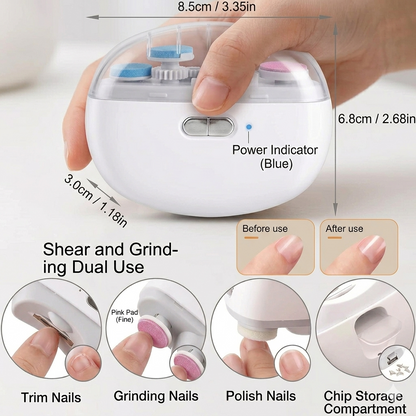 SEAHELTON 2-in-1 Electric Nail Clipper | DC01L