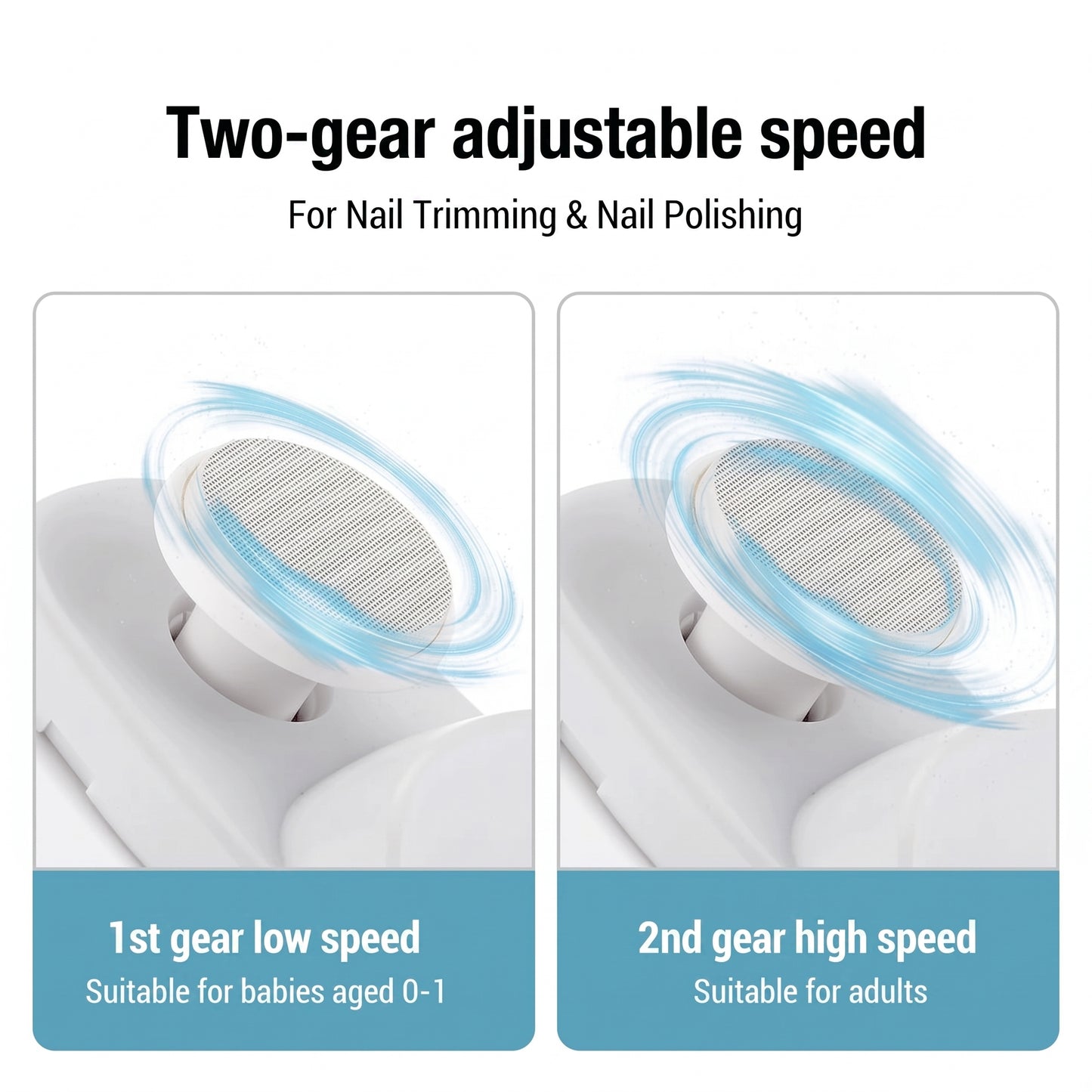 SEAHELTON 2-in-1 Electric Nail Clipper | DC01L