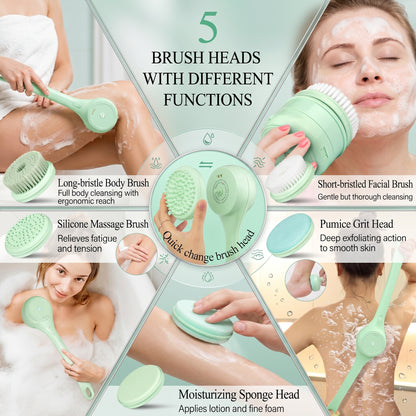 PureScrub™ 5-in-1 Electric Bath Brush — HARD-TO-REACH DIRT IS STILL DIRT | DC04L