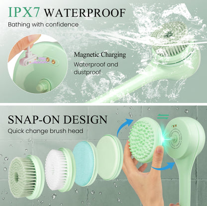 PureScrub™ 5-in-1 Electric Bath Brush — HARD-TO-REACH DIRT IS STILL DIRT | DC04L