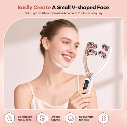 Wireless Facial Massager – Portable Rechargeable Skin Lifting & Puffiness Reducer | DC03L
