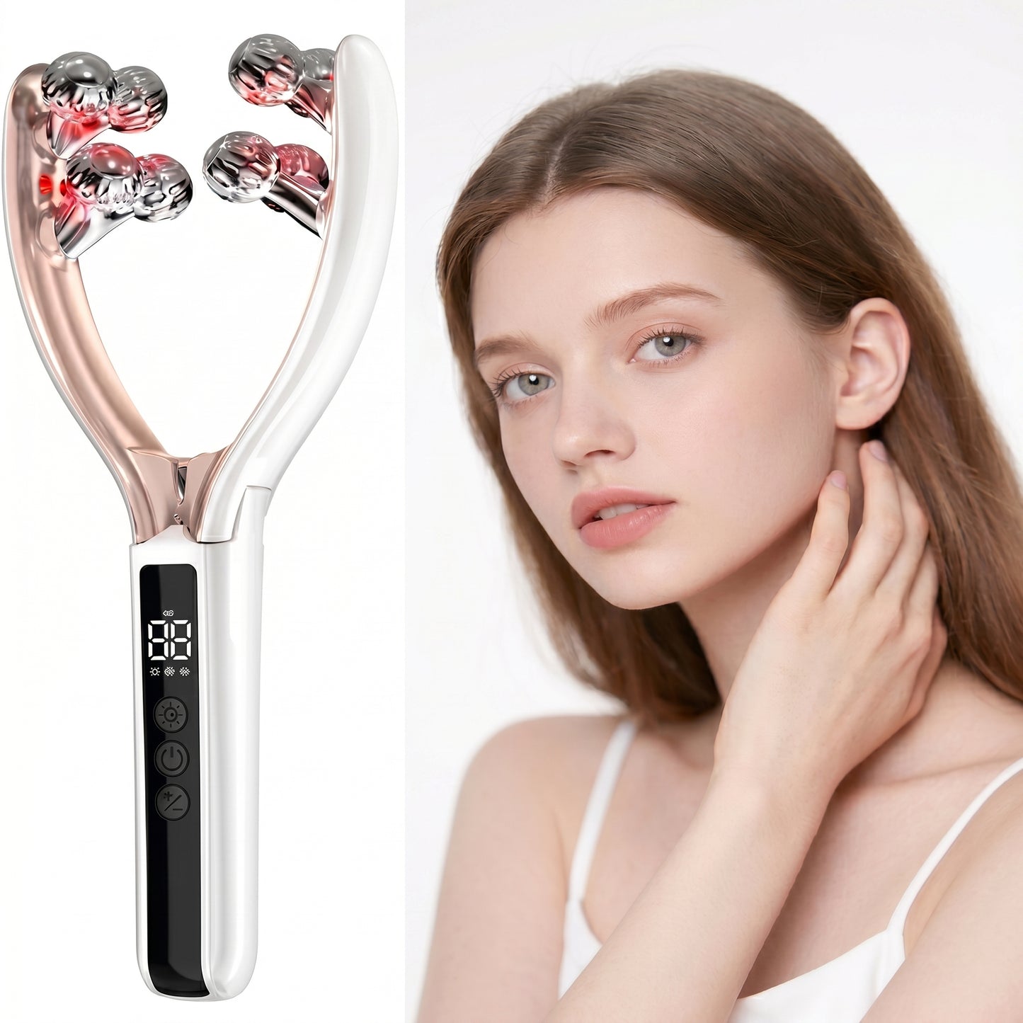 Wireless Facial Massager – Portable Rechargeable Skin Lifting & Puffiness Reducer | DC03L