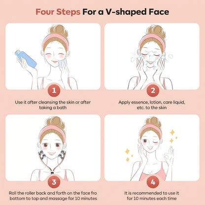 Wireless Facial Massager – Portable Rechargeable Skin Lifting & Puffiness Reducer | DC03L
