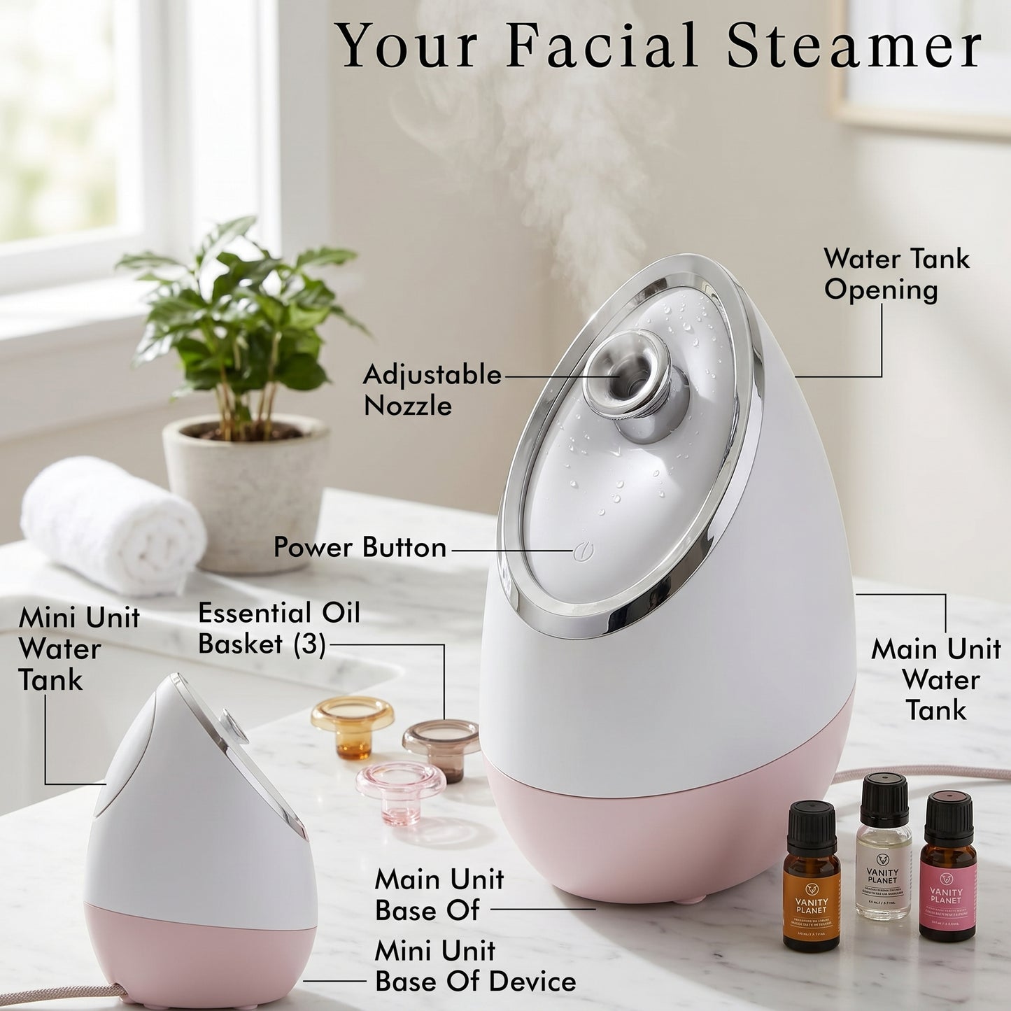Vanity Planet Aria Facial Steamer  | DC02L