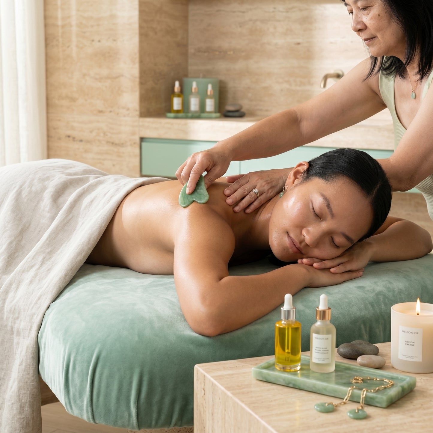 Green Jade Gua Sha – Lift, Sculpt & Relax | DC05L