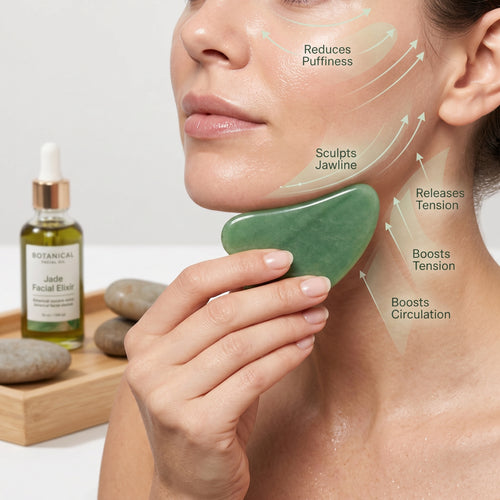 Green Jade Gua Sha – Lift, Sculpt & Relax | DC05L